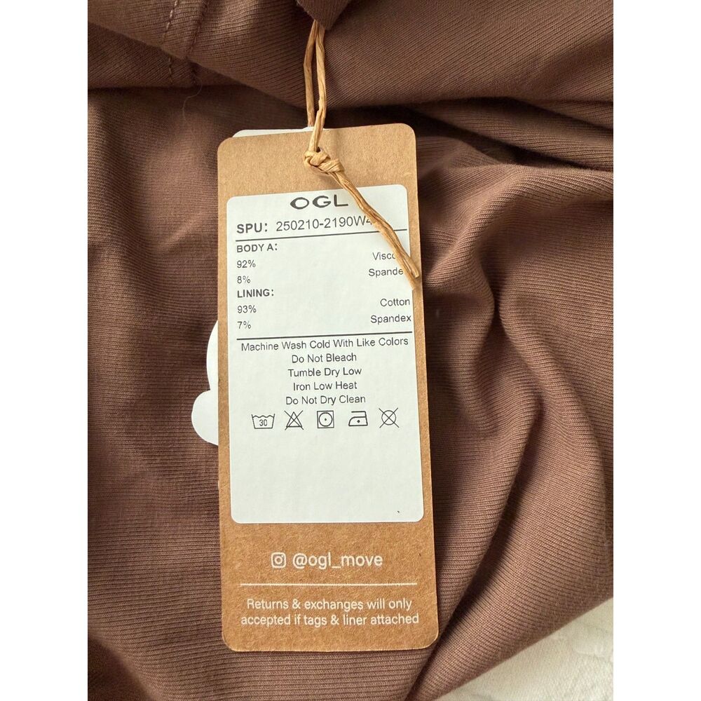 NEW w Tags XS Square Neck Flowy New Airy Bra Midi Dress $89.00 SZ. Color Mocha - Picture 14 of 15